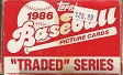 1986 Topps Traded Series 1-T thru 132-T Red Box – Baseball Cards