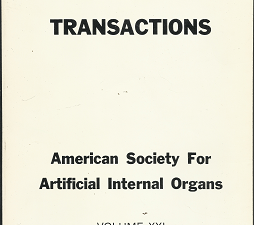 Transactions; American Society for Artificial Internal Organs –  Vol. 21 1975