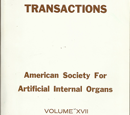 Transactions; American Society for Artificial Internal Organs – Vol. 17 1971