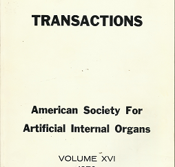 Transactions; American Society for Artificial Internal Organs – Vol. 16 1970