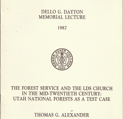 Dello G Dayton Memorial Lecture 1987 – Thomas G. Alexander