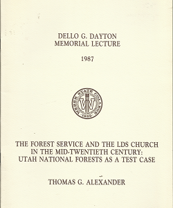 Dello G Dayton Memorial Lecture 1987 – Thomas G. Alexander
