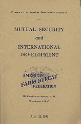 Mutual Security and International Development – April 22, 1952