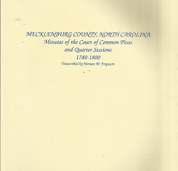 Mecklenburg County, North Carolina(1995) – Herman W. Ferguson – 0962077038