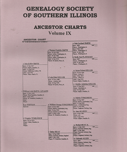 Genealogy Society of Southern Illinois; Ancestor Charts; Volume IX(1998)