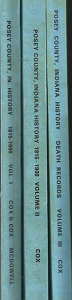 Posey County, Indiana; 3 volume set – Carroll O. & Gloria M. Cox