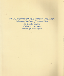Mecklenburg County, North Carolina(1997) – Herman W. Ferguson – 0962077046