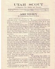 Utah Scout Vol. 3, No. 6, January 1932 ~ [A Magazine For Scouts and Scouters]