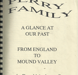 Perry Family; A Glance at Our Past – Donald Anderson Perry