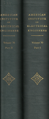 Transactions of the American Institute - Volume 70 Part 1 & 2