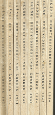 Skånes Hembygds Förbunds årsbok (Danish) 1939-1946 8-Vol Set