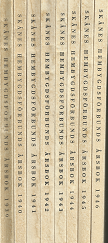 Skånes Hembygds Förbunds årsbok (Danish) 1939-1946 8-Vol Set