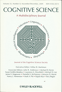 Cognitive Science: A Multidisciplinary Journal (November/December, 2009 (Vol. 33, No. 8))
