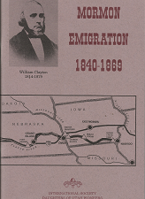 Mormon Emigration 1840-1869; by International Society Daughters of Utah Pioneers