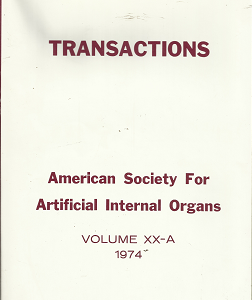Transactions Vol XX-A 1974 Edited by George E. Schreiner