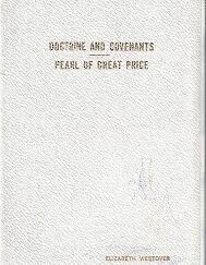 White Double Combination ~ Doctrine & Covenants / Pearl of Great Price ~ White Leather