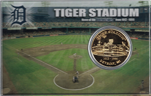 Tiger Stadium Coin and Card Collectible Set from 1912-1999