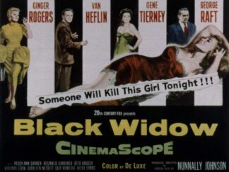Black Widow Movie Poster – 1954 Original – Not Framed