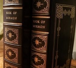 1888 Book of Mormon ~ Beautifully Rebound in Leather in Clam Shell Box!