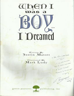 When I was a Boy… I Dreamed – Justin Matott & Mark Ludy – Eborn Books