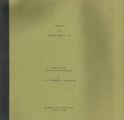 A Report on Project Mexico '72 - L. Sid Shreeve