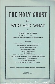 THE HOLY GHOST IS WHO AND WHAT Francis M Darter  Fundamentalist Mormon 1950's 