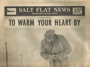 Salt Flat News; To Warm Your Heart By; January 1971; Volume 1, Number 6
