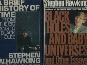 2 First Edition Stephen Hawking Books ~ A Brief History of Time / Black Holes and Baby Universes