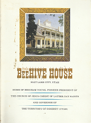 The Beehive House, Salt Lake City, Utah; Home of Brigham Young