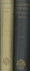 A History of Isreal; Volume 1 & 2 – W. O. E. Oesterley & Theodore H. Robinson