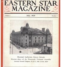 Eastern Star Magazine, Vol. 1, No. 3 ~ July, 1928