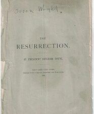 1884 ~ The Resurrection ~ by President Brigham Young ~ [pamphlet]