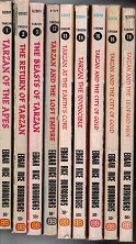 Partial Paperback Collection of the Tarzan Series ~ Edgar Rice Burroughs ~ 8 Misc. Volumes