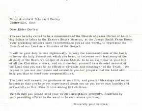 Letter Signed by David O. McKay, August 16, 1956