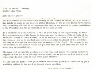 Missionary Calling Letter (Signed by Pres. David O. McKay) with Misspelled Name