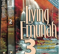 3 Volume Set: Living Emunah – Achieving a Life of Serenity through Faith ~ Rabbi David Ashear ~ Like New!