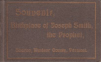 Souvenir, Birthplace of Joseph Smith the Prophet, Sharon, Windsor County, Vermont ~ Booklet with Postcards
