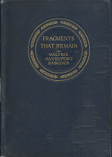 Fragments that Remain (1907) — by Maltbie Davenport Babcock