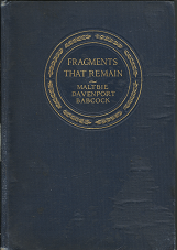 Fragments that Remain (1907) — by Maltbie Davenport Babcock