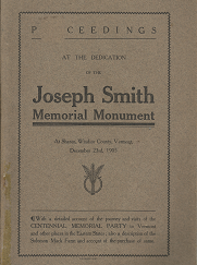 Proceedings at the Dedication of the Joseph Smith Memorial Monument (December 23rd, 1905)