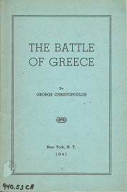 The Battle of Greece (1941) — by George Christopoulos