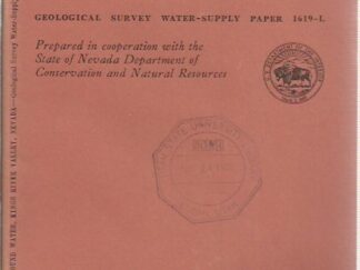 Ground Water in the Alluvium of Kings River Valley Humbolt County, Nevada