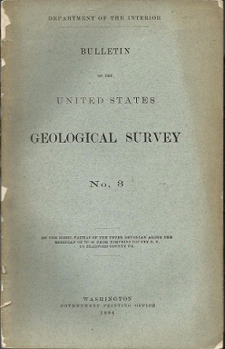 Bulletin of the United States Geological Survey No. 3 1884 ~ Softcover