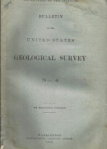 Bulletin of the United States Geological Survey No. 4 ~ 1884