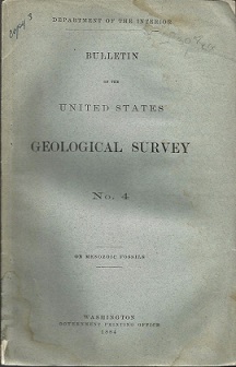 Bulletin of the United States Geological Survey No. 4 ~ 1884