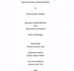 The Analytical Grundgestalt: A New Model and Methodology Based on Brahms