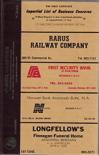 Polk’s City Directory: Anaconda, Montana, 1985