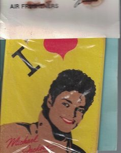 I Love Michael Jackson Air Freshener ~ 046394231101
