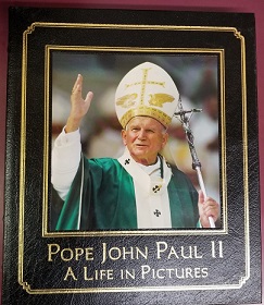 Leather ~ Easton Press ~ Pope John Paul II: A Life in Pictures ~ Dherbier and Verlhac