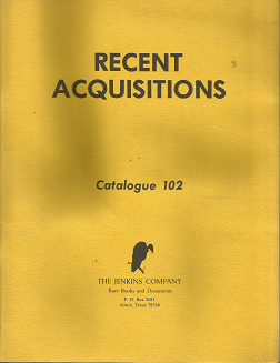 Recent Acquisitions: Catalogue 102